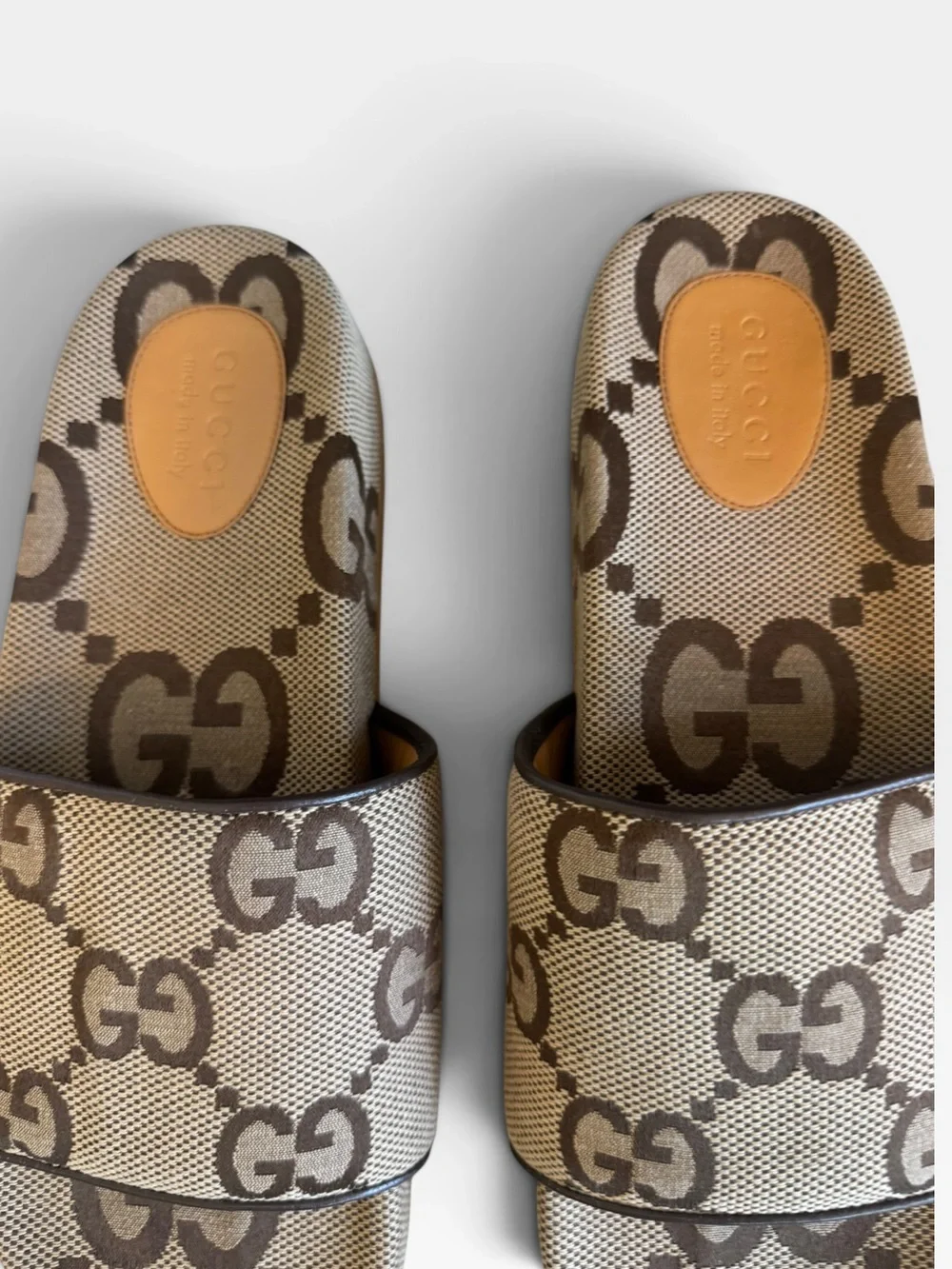 Gucci Men's GG Monogram Slide Sandals 13